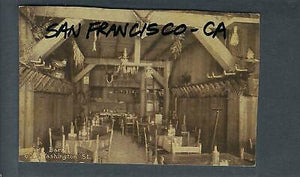 VEGAS - Vintage Bonini's Barn Lunch San Francisco Postcard - Trimmed Read- FK169