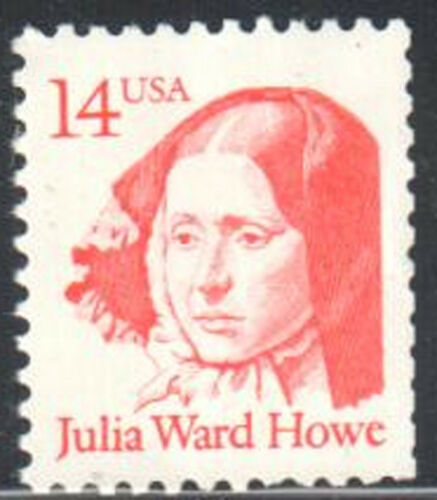 1987 Julia Ward Howe Women's Suffrage Single 14c Postage Stamp - MNH, OG - Scott 2176
