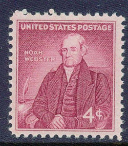 Noah Webster Single 4c Postage Stamp  - Sc#1121 -  MNH,OG