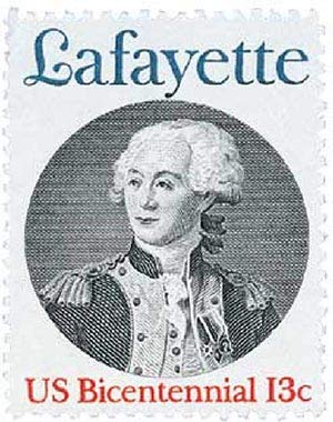 1977 Marquis de Lafayette Bicentennial 13c Postage Stamp  - Scott 1716 -   MNH,OG