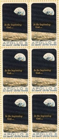 1969 Apollo 8 Block Of 6 Stamps - MNH, OG - Scott 1371 - DS198a