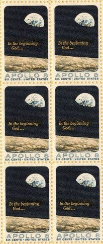 1969 Apollo 8 Block Of 6 Stamps - MNH, OG - Sc# 1371 - DS198a