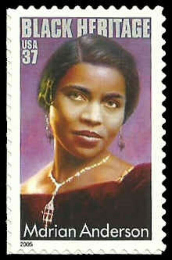 2005 Marian Anderson Single 37c Postage Stamp - Sc# 3896 - MNH, OG - CX736a