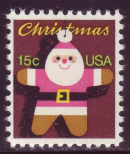 1979 Christmas Santa Claus Ornament Single 15c Postage Stamp - Sc# 1800 - CQ41b