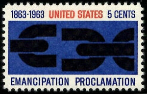 1963 Emancipation Proclamation Single 5c Postage Stamp - Sc# 1233 - MNH - CW467c