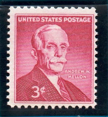 1955  Andrew W. Mellon Single 3c Postage Stamp   -  Scott 1072 -  MNH,OG