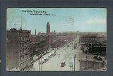 VEGAS - Posted 1910 Canton, OH Public Square - Trolly, Horses - FE498