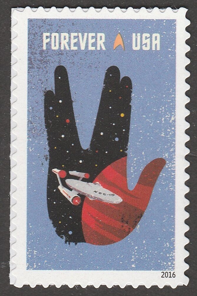 2016 Star Trek 50th Anniversary Single Forever Postage Stamp - Scott5135 - DR162d