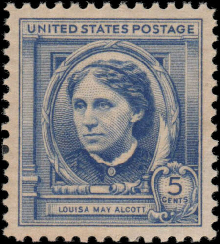 1940 Louisa May Alcott Single 5c Postage Stamp -  Scott 862 - MNH,OG