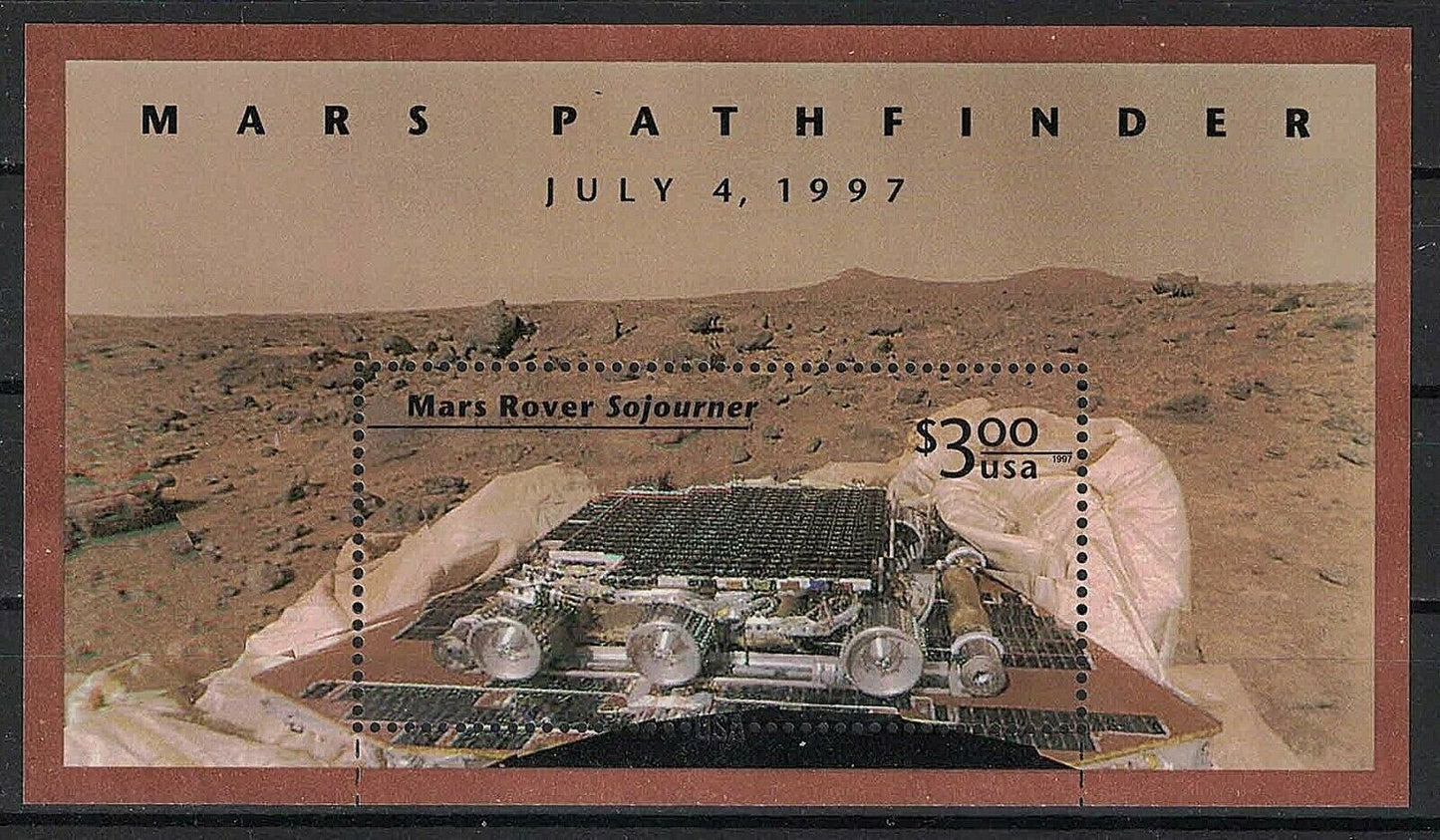 1997 Space Mars Pathfinder $3 Stamp Sheet - MNH, OG - Scott 3178 - (CW66)