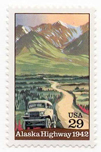 1992 Alaska Highway 50th Anniversary Single 29c Postage Stamp  - Sc# 2635 -  MNH,OG