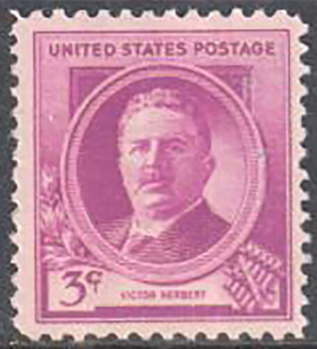 1940 Victor Herbert Single 3c Postage Stamp - Scott 881  -  MNH,OG - CX451