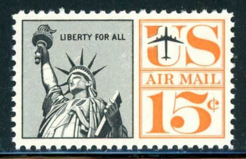1961 Statue Of Liberty Airmail Single 15c Postage Stamp - MNH, OG - Scott C63