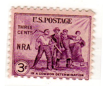 1933 National Recovery Act Single 3c Stamp  -Scott732- MNH,OG