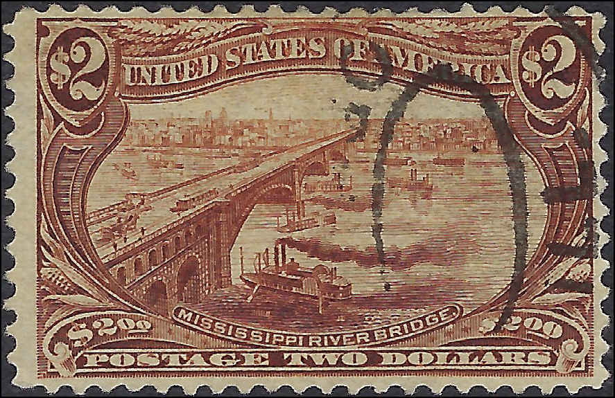 VEGAS - 1898 $2 Trans-Mississippi! - Scott293 - With PSAG Cert! - No Sig Flaws!