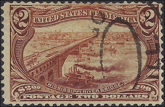 VEGAS - 1898 $2 Trans-Mississippi! - Scott293 - With PSAG Cert! - No Sig Flaws!
