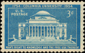 1954 Columbia University Single 3c Postage Stamp - Sc# 1029 - MNH - CW433