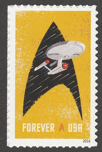 2016 Star Trek 50th Anniversary Single "Forever" Postage Stamp - Sc# 5132 -5135  - DR162b