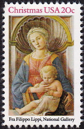 1984 Madonna & Child by Fra Flippo Single 20c Postage Stamp - Scott 2107 - MNH - CW430b