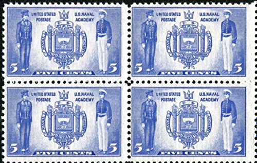1937 Naval Academy Seal Block of 4 5c  Postage Stamps  - Sc# 794 - MNH,OG