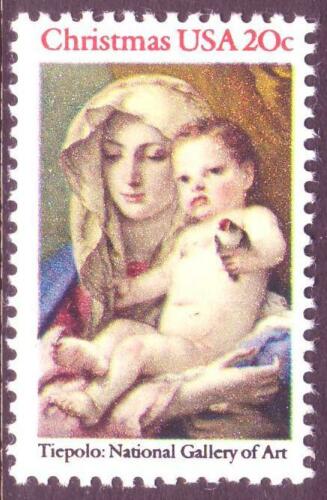 1982 Madonna & Child Tiepolo Single 20c Postage Stamp - Scott 2026 - MNH - CW411c
