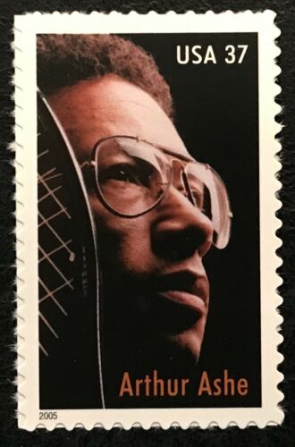 2005 Arthur Ashe Single 37c Postage Stamp - Scott 3936 - DR156a
