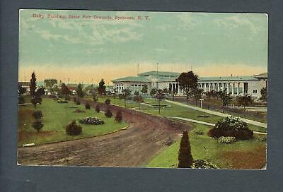 VEGAS - Posted 1918 Syracuse, NY Diary Bldg, State Fair Grounds Postcard - FE439