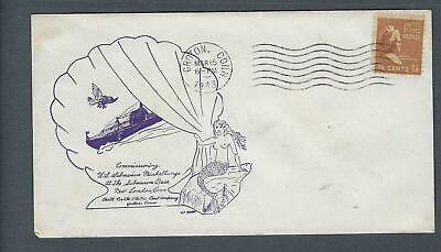 VEGAS - 1943 Submarine USS Muskallunge Commission Spader Cover - Groton - FJ118