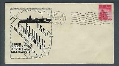 VEGAS - 1944 Submarine USS Blower Commission Spader Cover - Groton - FH116