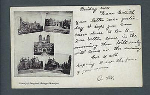 VEGAS - 1908 Photo Postcard - University Of Pennsylvania Buildings - FD329