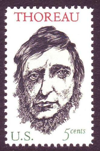 1967 Henry David Thoreau Single 5c Postage Stamp - MNH, OG - Sc# 1327 - CX229