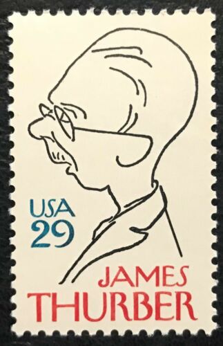1994 James Thurber Single 29c Postage Stamp - MNH, OG - Sc# 2862