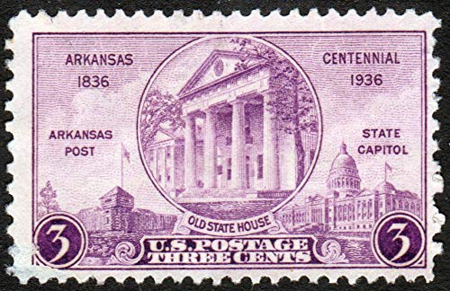 1936 Arkansas Centennial Single 3c Postage Stamp  - Sc# 782 - MNH,OG