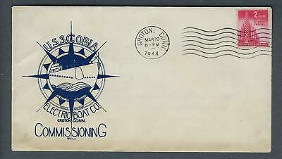 VEGAS - 1944 Submarine USS Cobia Commission Cover - Groton, CT - FJ213