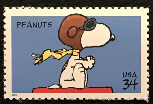 2001 Peanuts Comic Strip Snoopy Single 34c Postage Stamp - Scott 3507 - MNH, OG - CX68