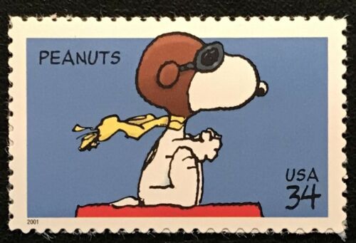 2001 Peanuts Comic Strip Snoopy Single 34c Postage Stamp - Sc# 3507 - MNH, OG - CX68
