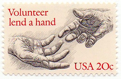 1983 Volunteer Lend a Hand Single 20c Postage Stamp  -  Scott 2039  -  MNH,OG