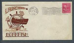 VEGAS - 1944 Submarine USS Boarfish Launch Spader Cover - Groton - FH121