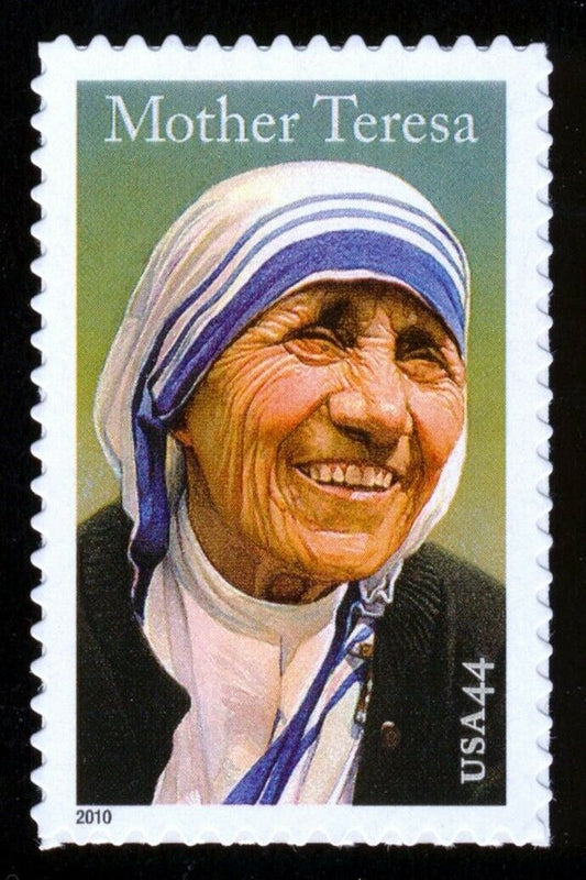 2010 Mother Teresa Single 44c Postage Stamp - Scott 4475 - DR153a