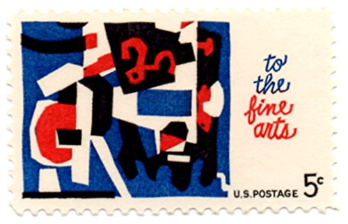 1964 Abstract To The Fine Arts Single 5c Postage Stamp  - Scott 1259 -  MNH,OG