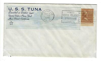 VEGAS - 1940 Submarine USS Tuna Launch Cover - Mare Island, CA - FF202