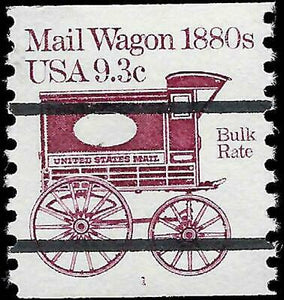 VEGAS - 1981-84 Sc# 1903 Mail Wagon 1880s - Coil Single - Plate 1, MNH, OG -EZ16