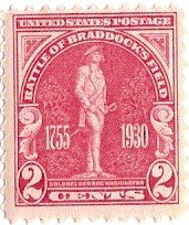 1930 Battle of Braddock's Field Single 2c Postage Stamp - Sc# 688 - MNH,OG