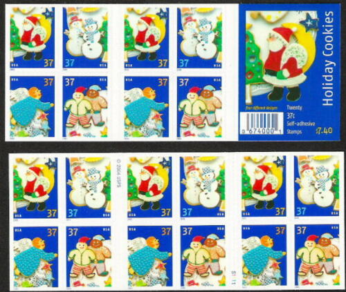 2005 Christmas Holiday Cookies Booklet Pane Of 20 37c Postage Stamps Sc# 3953-3956