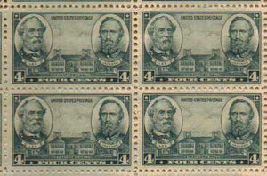 1936 Robert E. Lee - Jackson Block of  4 4c Postage Stamps  - Sc# 788 - MNH,OG