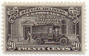 1927 Post Office Truck Special Delivery Single 20c Postage Stamp - Sc# E19 -  MNH,OG