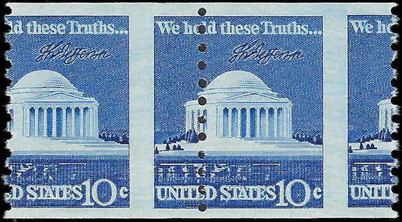 VEGAS - 1973-74 - Scott1520 Coil Drastic Miss-Perforation - MNH Undisturbed OG