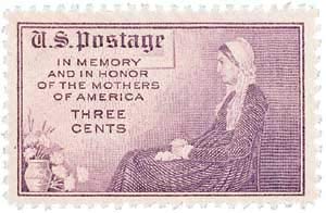 1934 Whistler's  Mother Flat Plate Single 3c Postage Stamp  - Scott738 -  MNH,OG