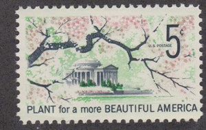 1966 Plant for a more Beautiful America Single 5c Postage Stamp  - Sc# 1318 - MNH,OG
