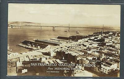 VEGAS - Vintage San Francisco Oakland Bay Bridge Photo Postcard - FK170